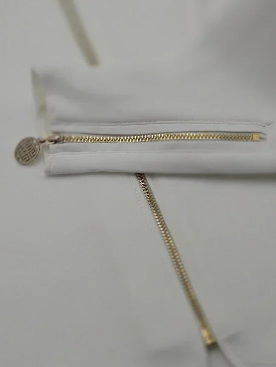 Emily McCarthy Ava Scuba Jacket White Gold Zip XS | NWOT - Picture 11 of 11